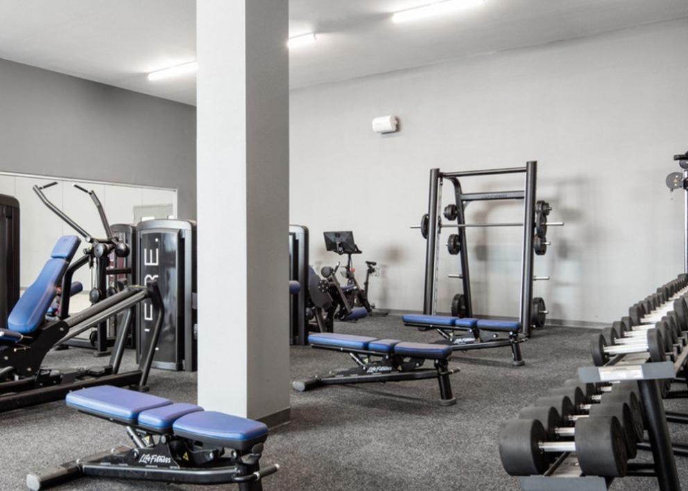 Image of the Here Apartments exercise room.