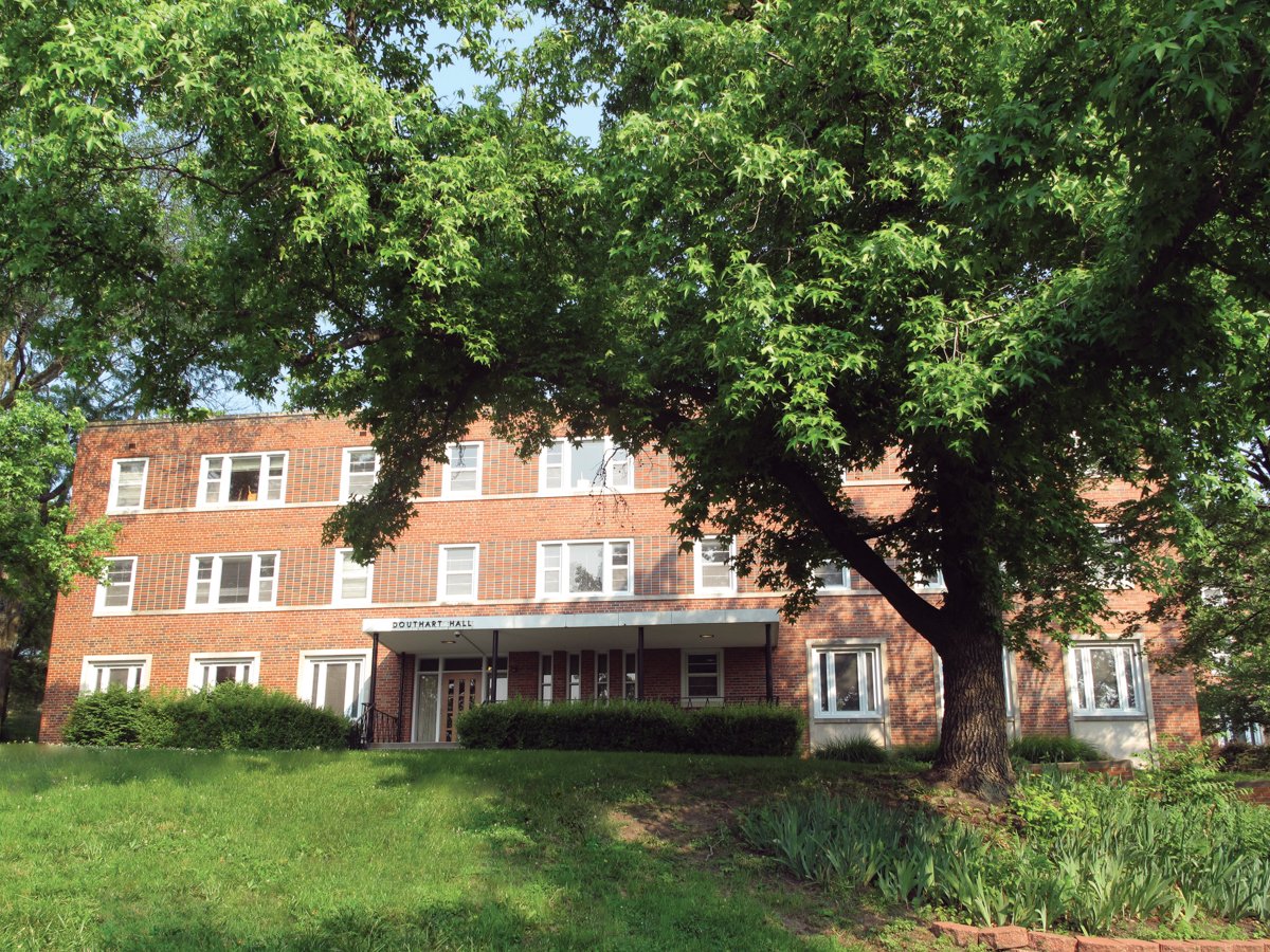 exterior view of Douthart hall