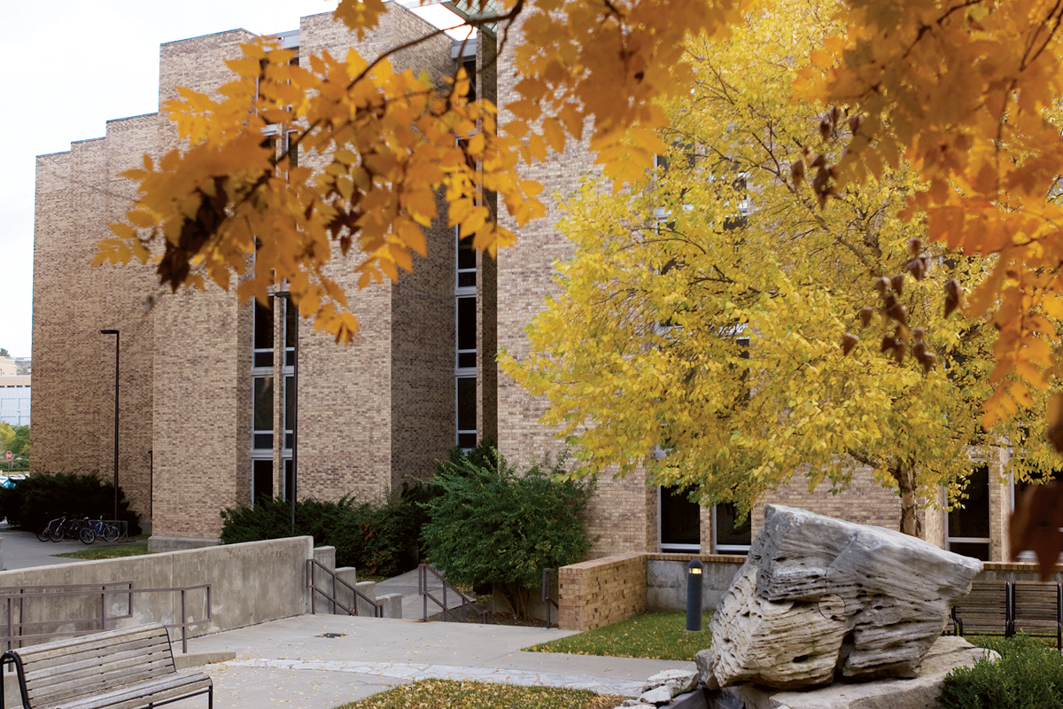 exterior view of Jayhawker Towers