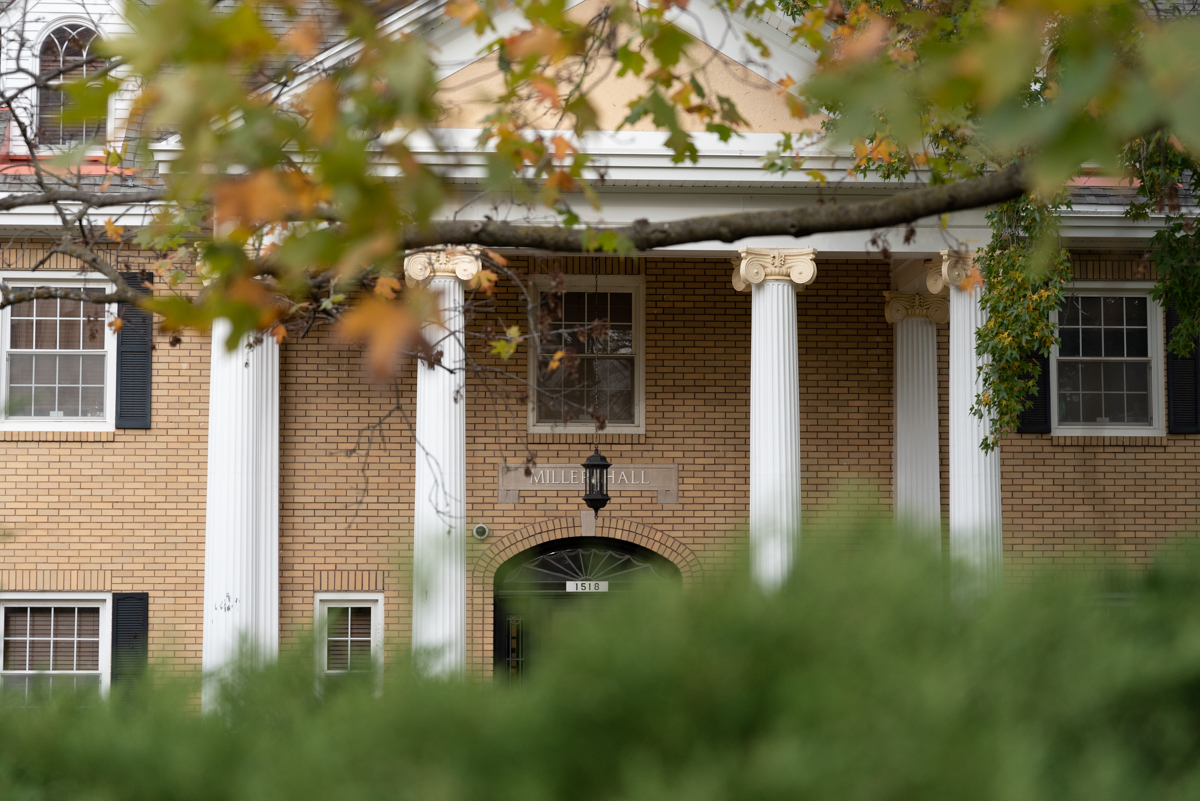 exterior view of Miller Hall