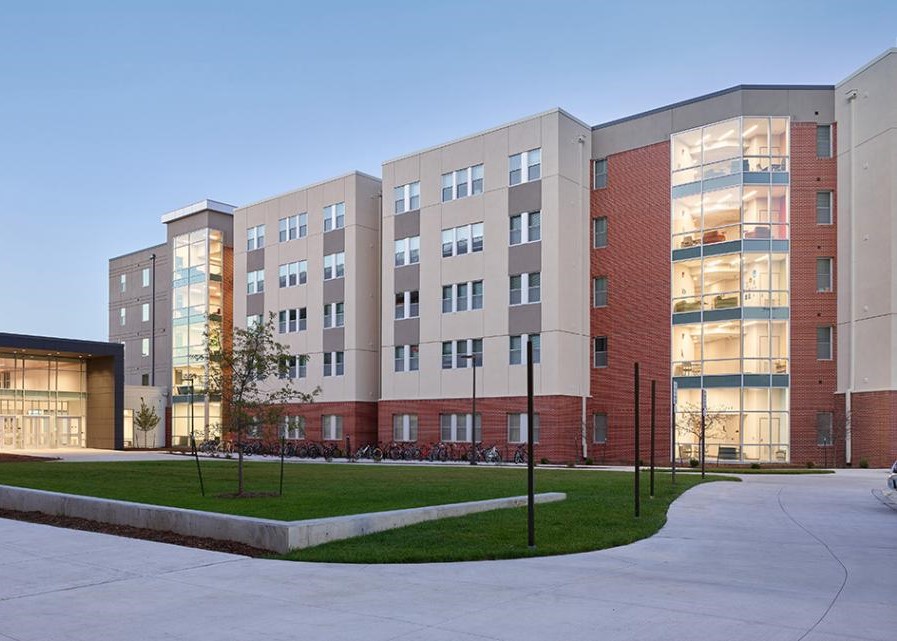 Exterior view of Downs Hall