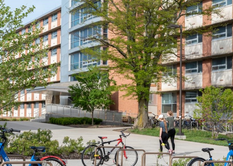 Exterior view of Hashinger Hall 