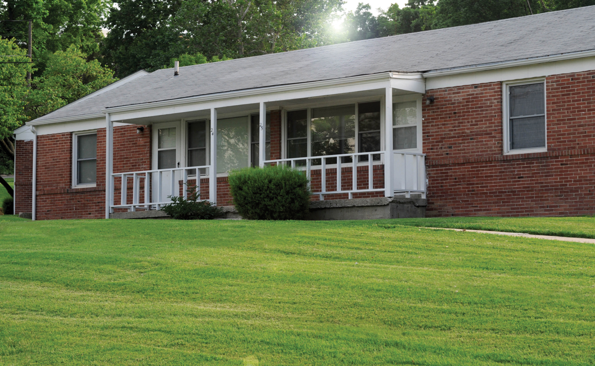 Exterior view of Sunflower Apartments