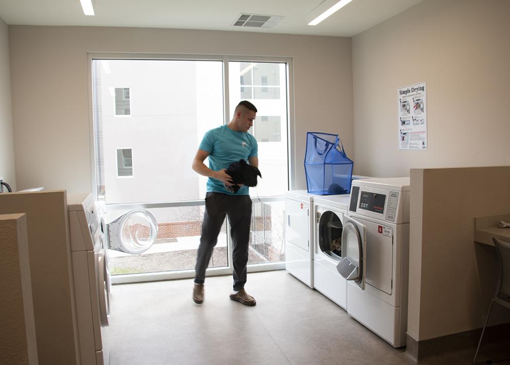Laundry cost is included in your housing rate
