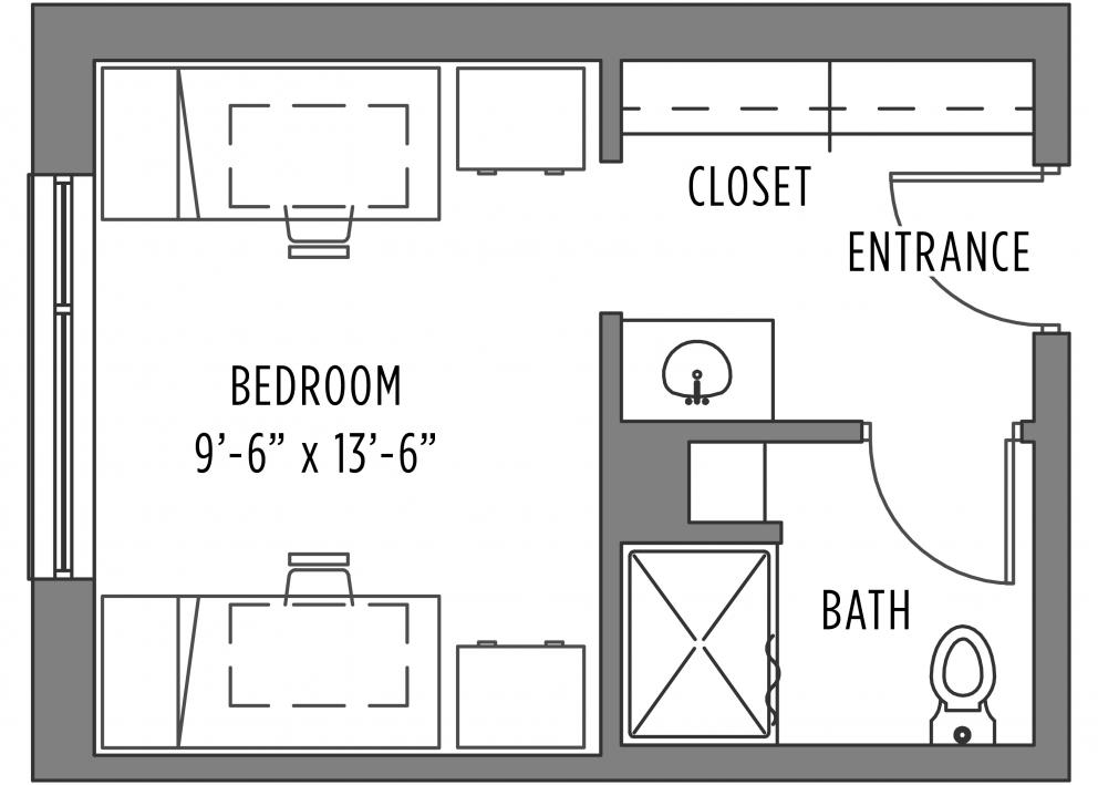Self Oswald 2-Person Room With Bath