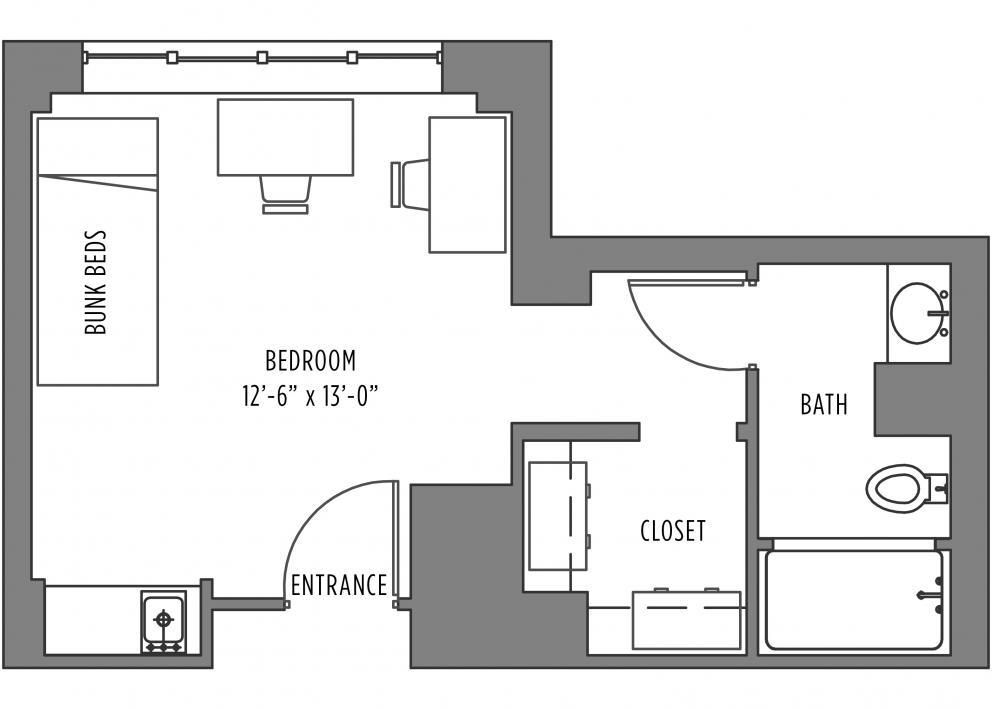 Templin 2-Person Room With Bath