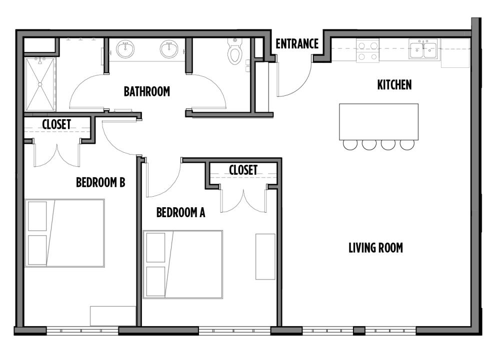 McCarthy Hall 2-Person Apartment