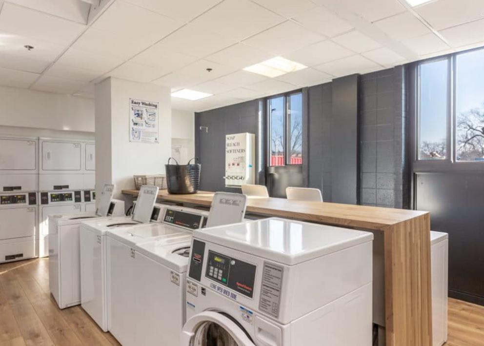Image of laundry facilities in Naismith Hall.
