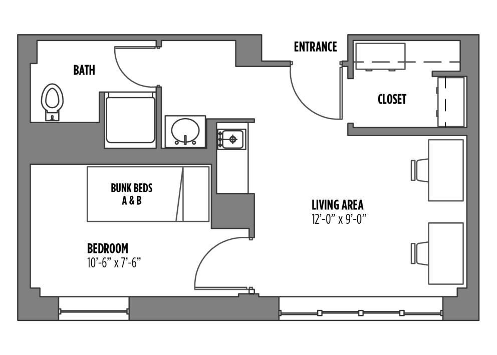 Templin 2-Person Suite With Bath