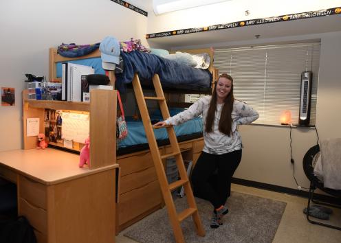 Example of a 2-Person room at Ellsworth Hall
