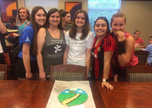 Cookie decorating contest during 2017 Scholarship Hall Olympics