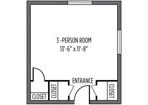 Miller and Watkins 3-Person Room