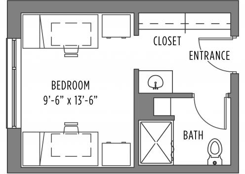Self Oswald 2-Person Room With Bath