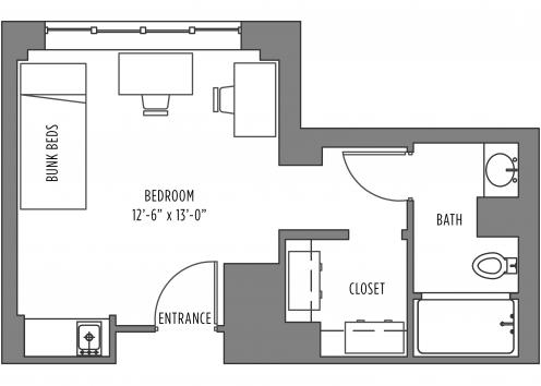 Templin 2-Person Room With Bath